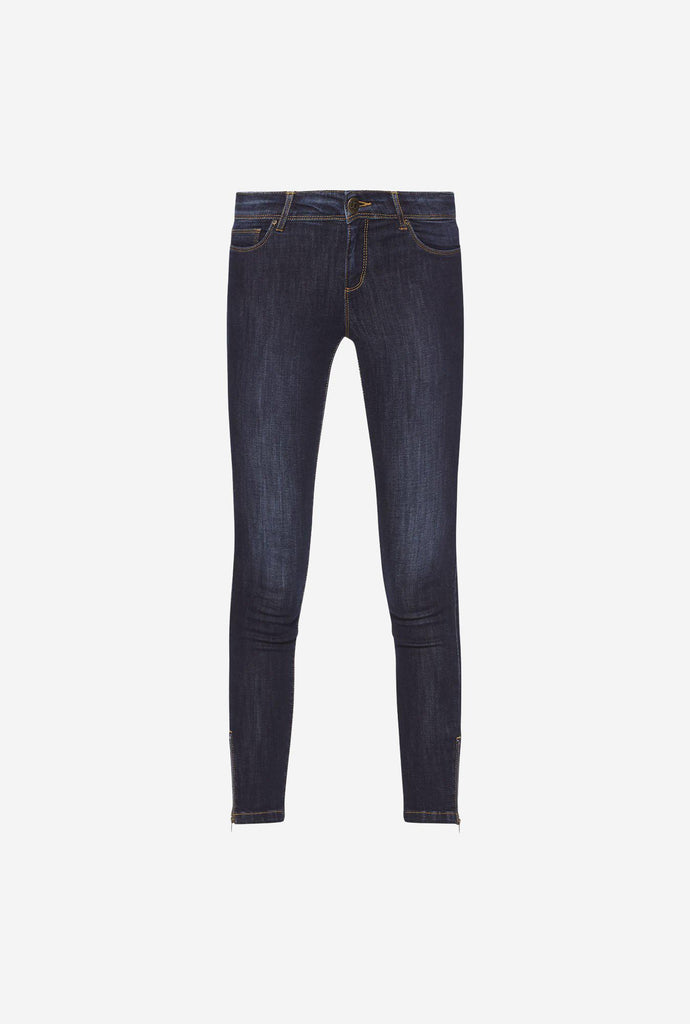 Nuon Dark Blue Cropped Jeans