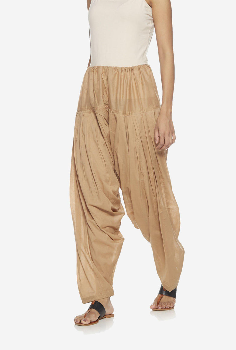 Utsa Beige Solid Salwar