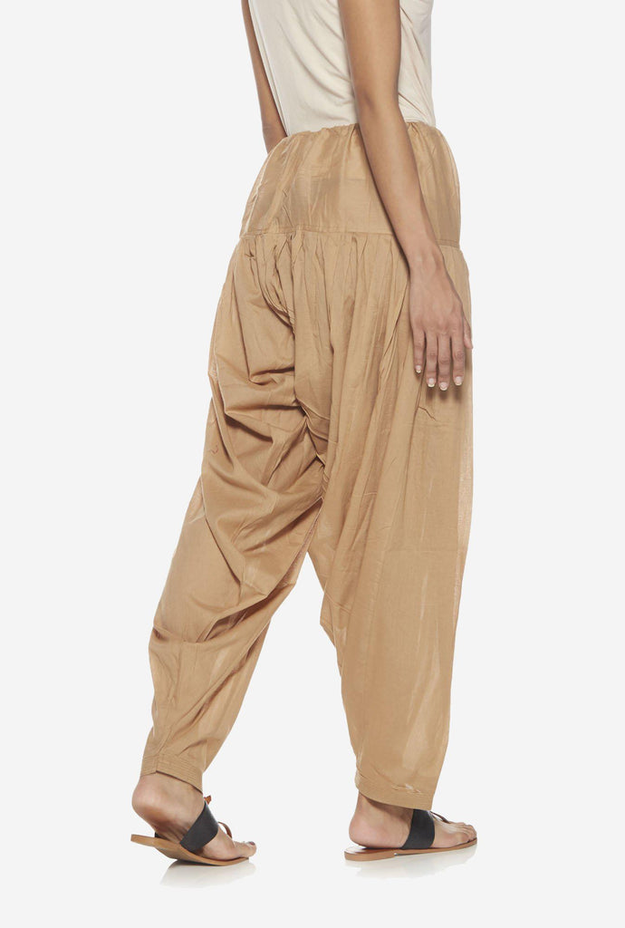 Utsa Beige Solid Salwar