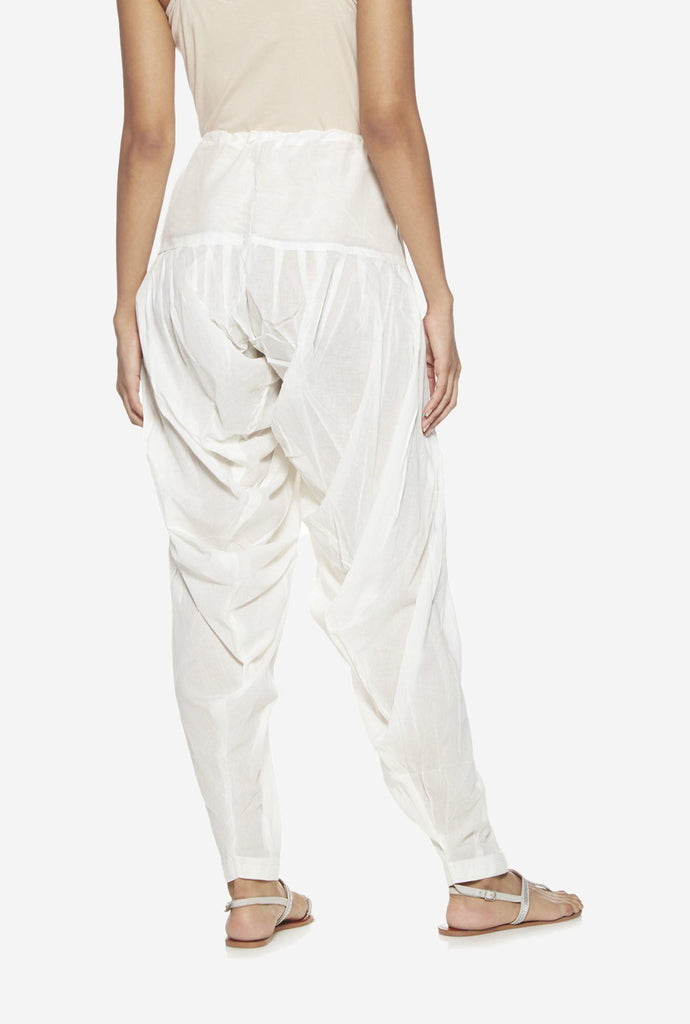 Utsa Off-White Solid Patiala Salwar