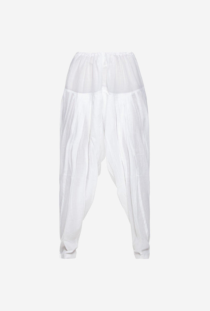 Utsa White Solid Patiala Salwar