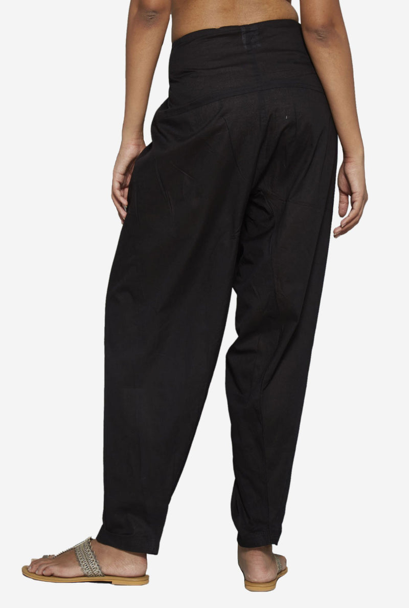 Utsa Black Solid Salwar