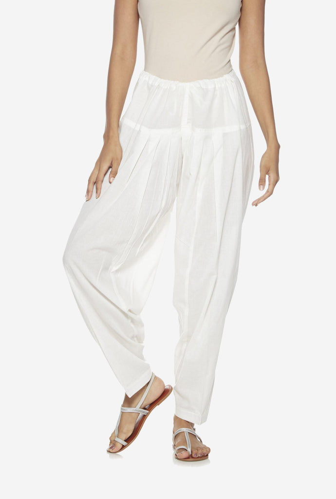 Utsa Off-White Solid Salwar