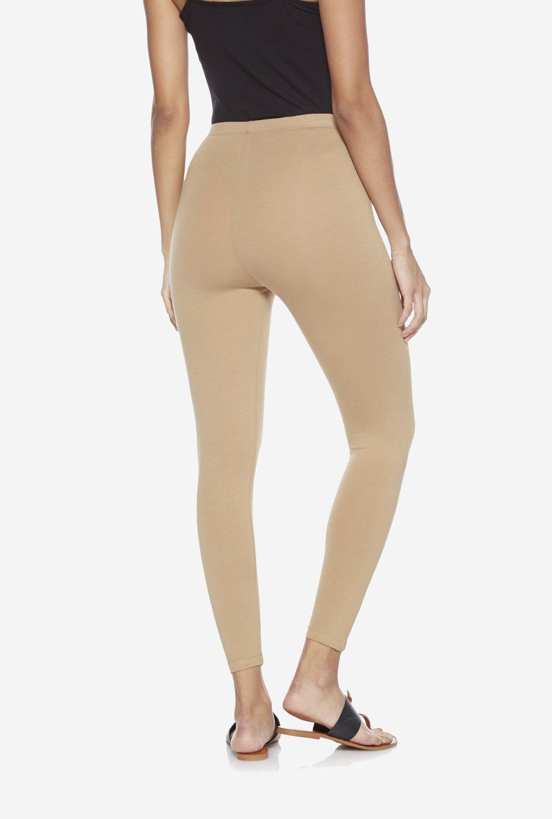 Utsa Beige Cropped Leggings