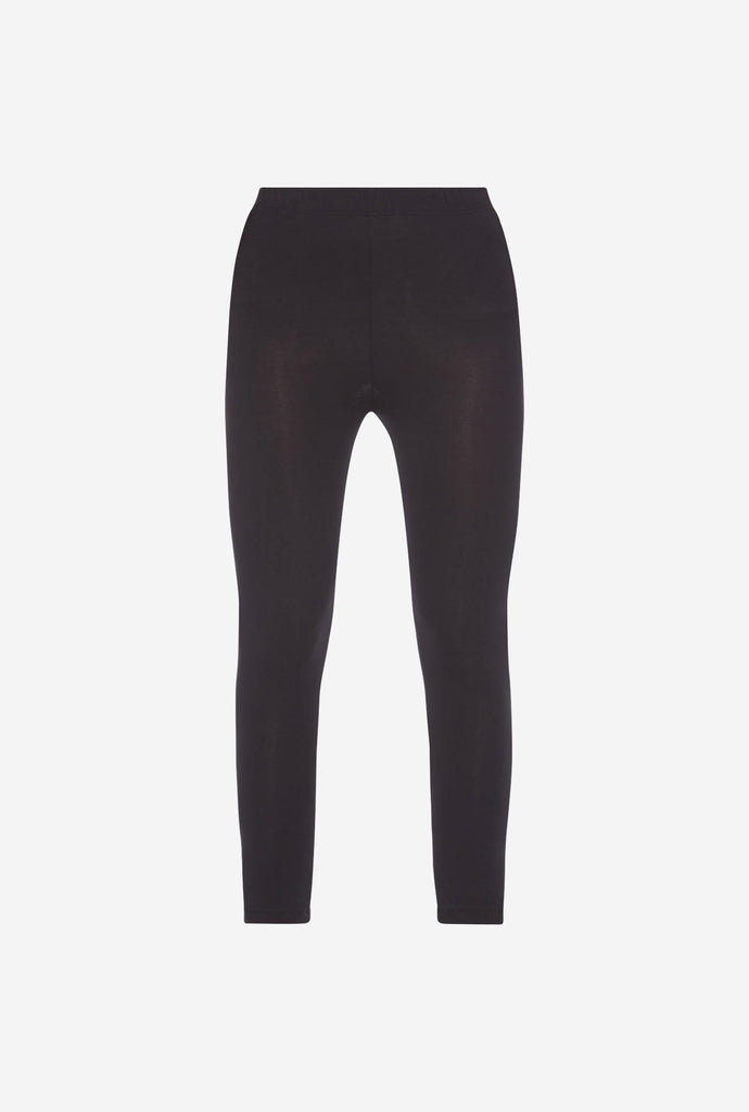Utsa Black Cropped Leggings