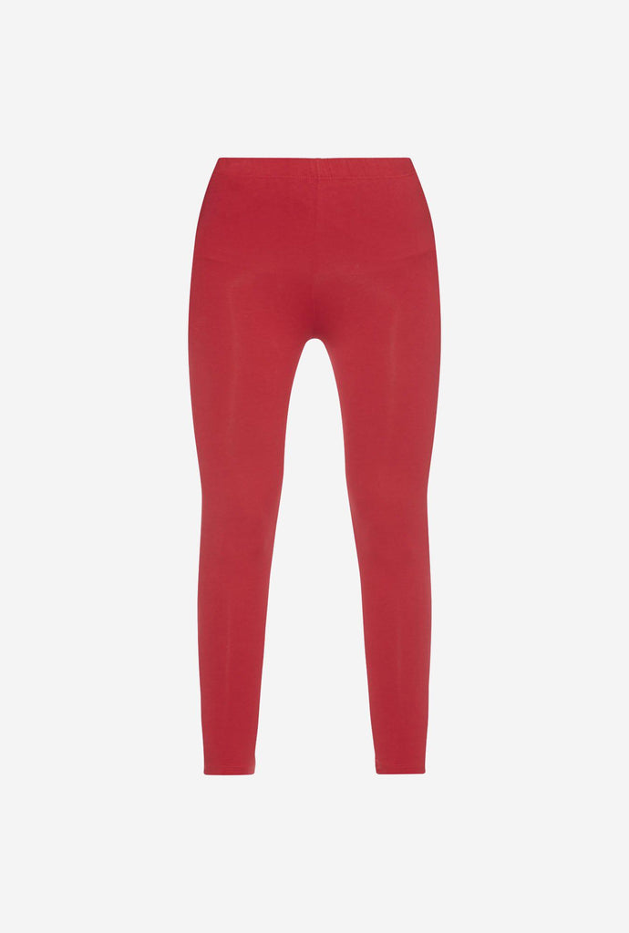 Utsa Red Cropped Leggings