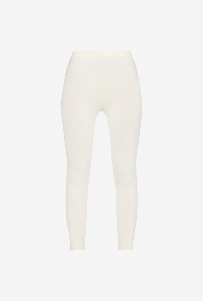 Utsa Off White Cropped Leggings