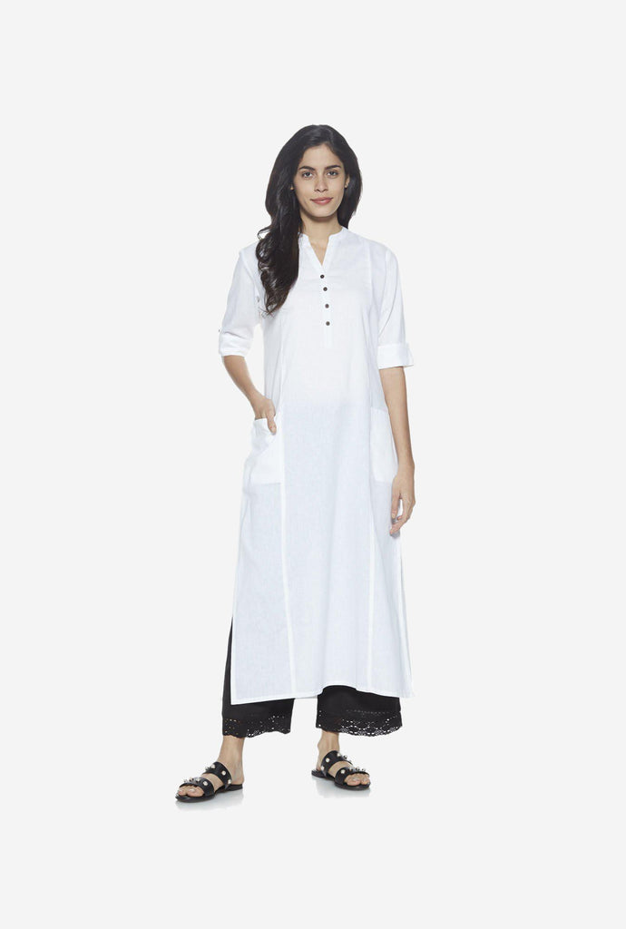 Utsa Black Crochet Palazzos