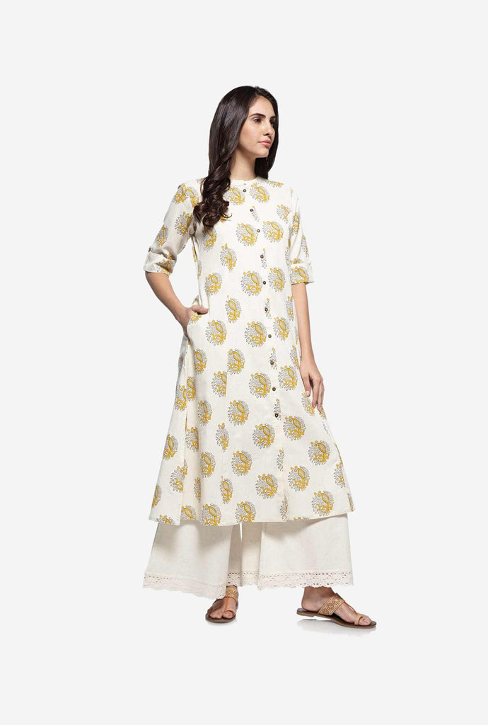 Utsa Off White Palazzos