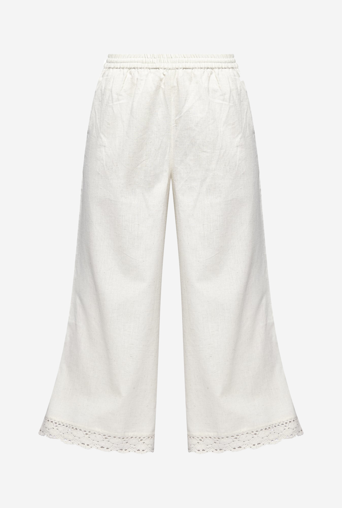 Utsa Off White Palazzos