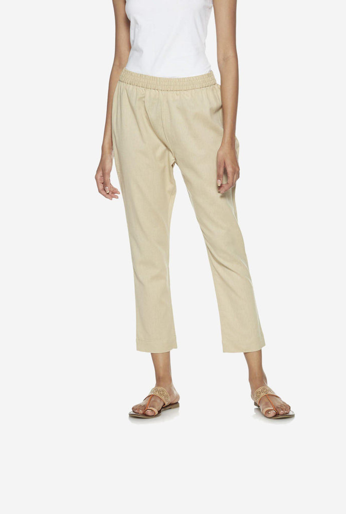 Utsa Beige Ethnic Pants