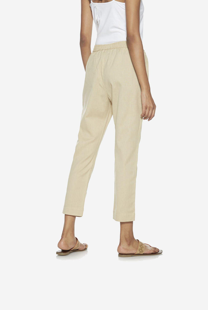 Utsa Beige Ethnic Pants