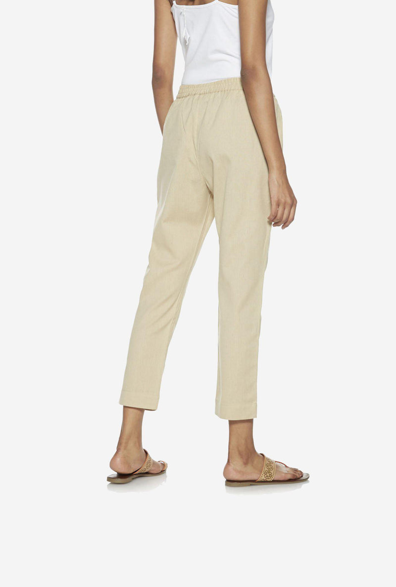 Utsa Beige Ethnic Pants