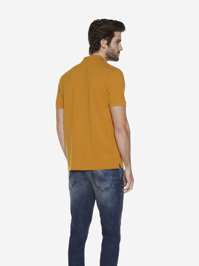 Westsport Mustard Slim Fit Polo T-Shirt