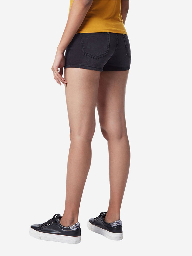 Nuon Black Denim Shorts