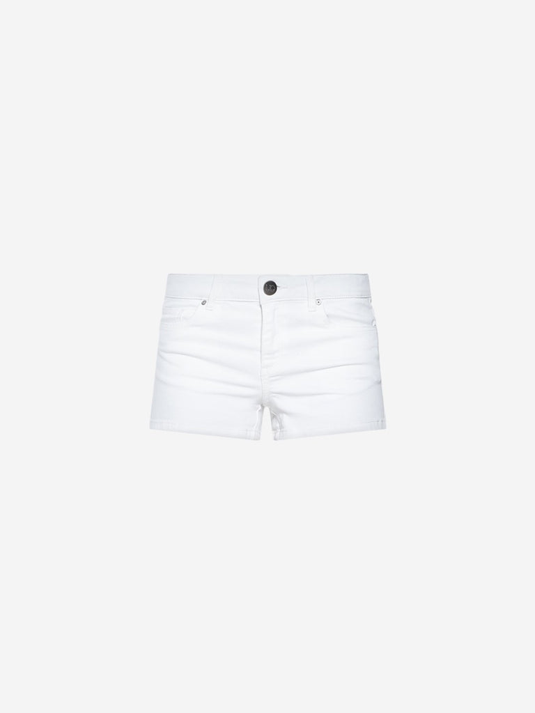 Nuon White Denim Shorts