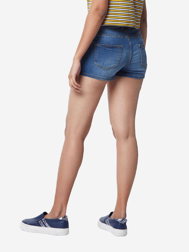 Nuon Mid-Blue Denim Shorts