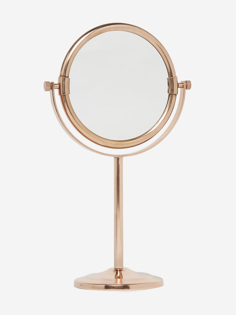 Westside Home Rose Gold Pedestal Mirror