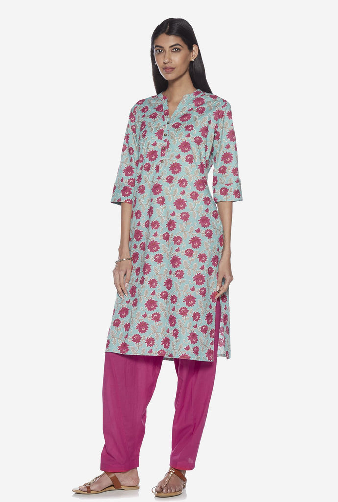 Utsa Fuchsia Pure Cotton Salwar