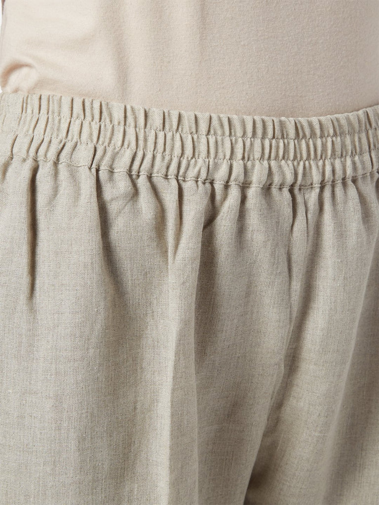 Zuba Taupe Slim Fit Ethnic Pants