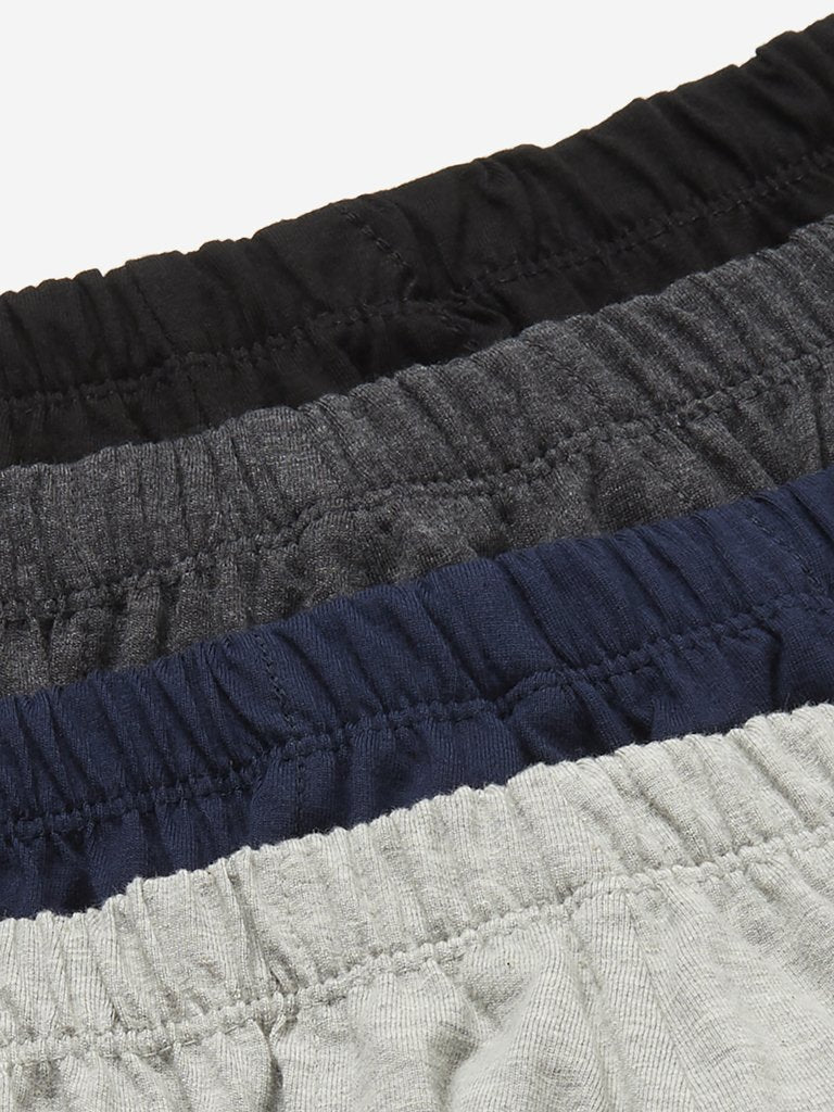 WES Lounge Multicolour Cotton-Rich Briefs Set of Four