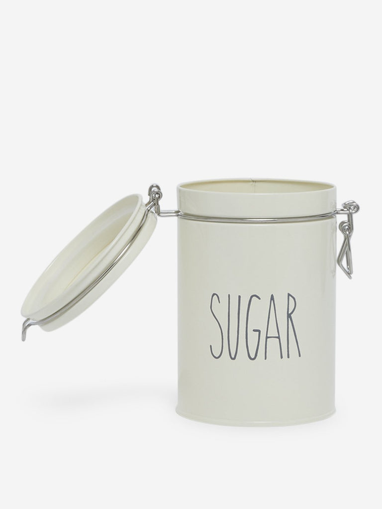Westside Home Off-White Sugar Canister