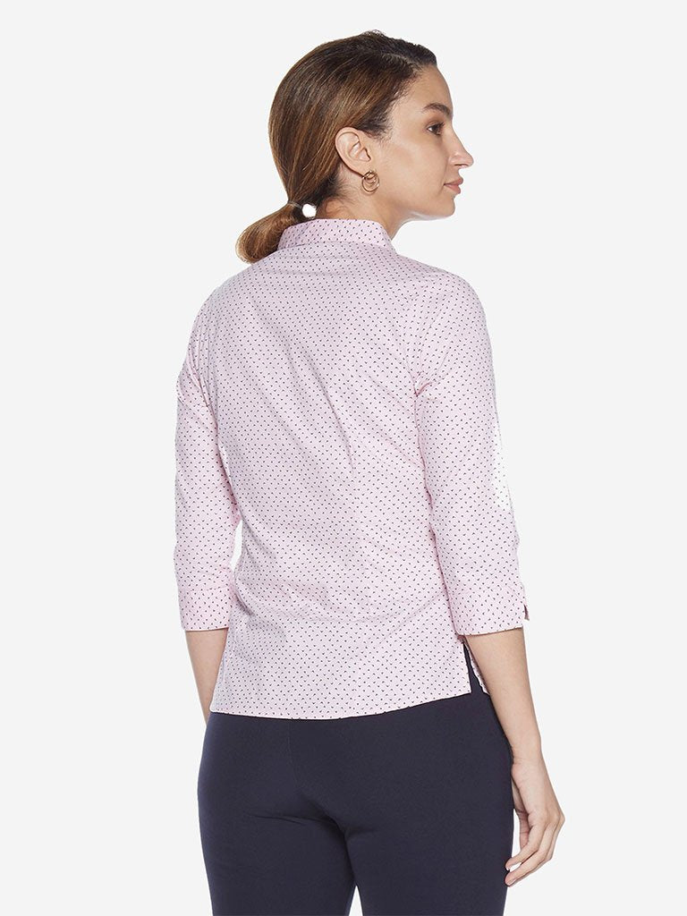Wardrobe Light Pink Printed Lucy Shirt