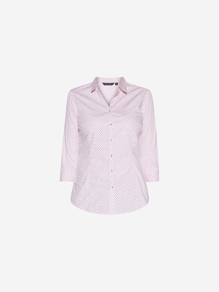 Wardrobe Light Pink Printed Lucy Shirt