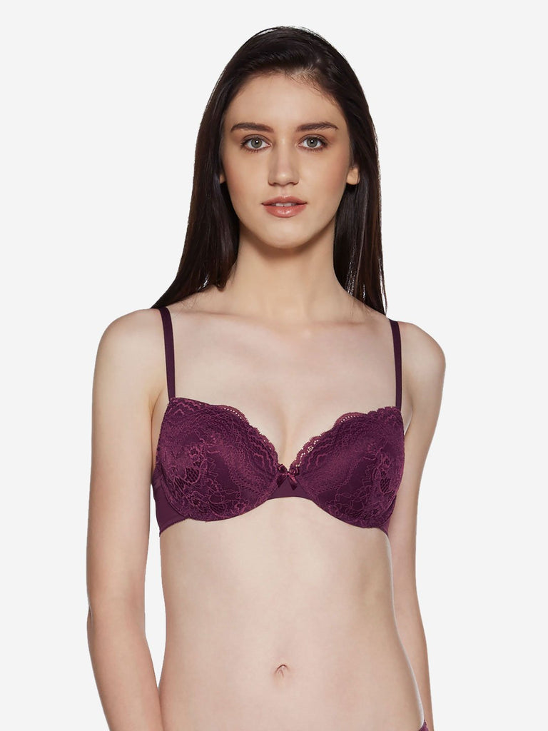 Wunderlove Burgundy Underwired Sunshine Bra