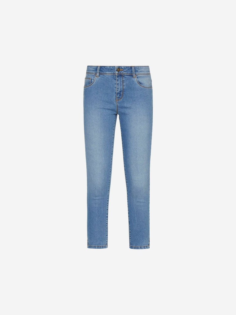 LOV Blue Faded Wash Cropped Jeans