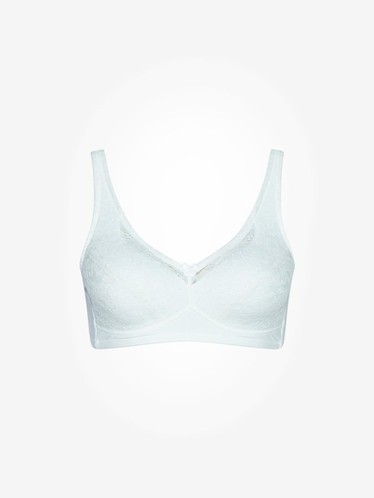 Wunderlove White Padded Comfort Lace Bra
