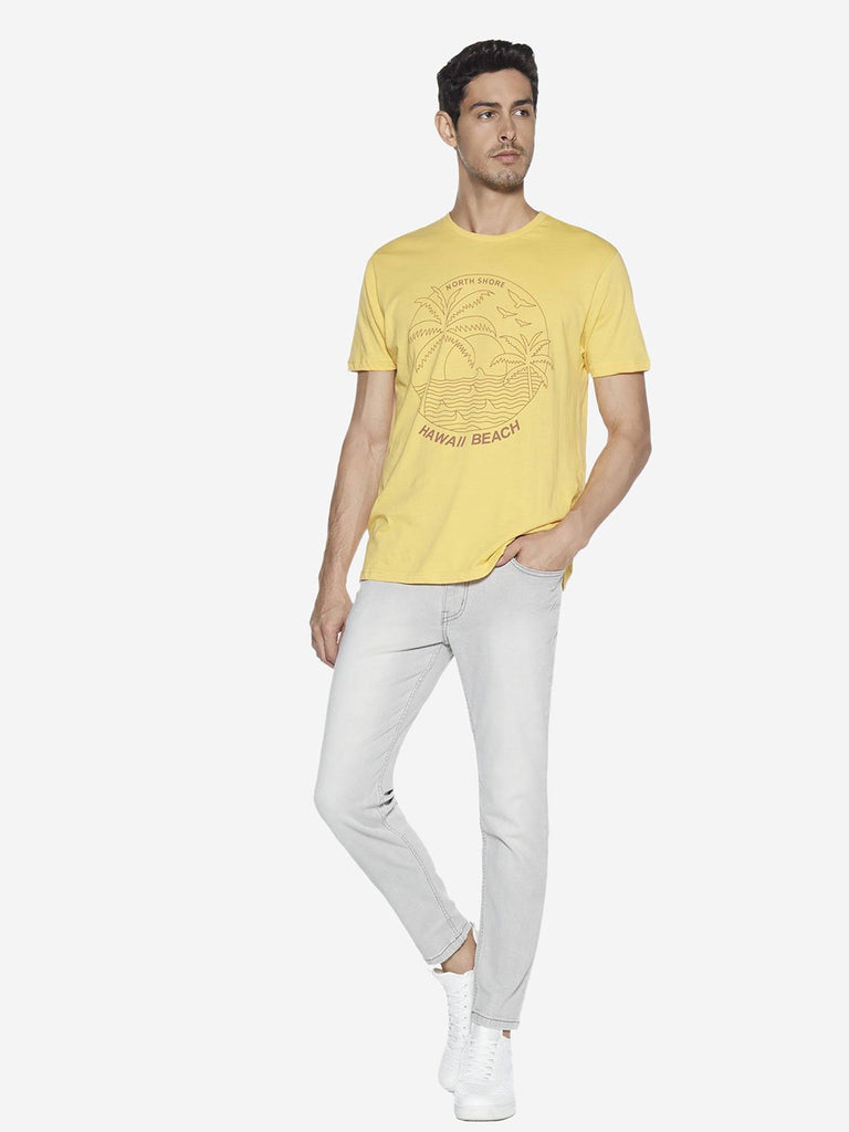 Nuon Grey Cotton-Blend Carrot Fit Rodeo Jeans