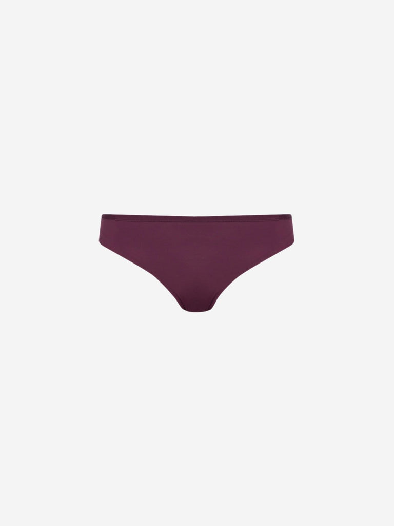 Wunderlove Burgundy Hi-Leg Invisible Briefs