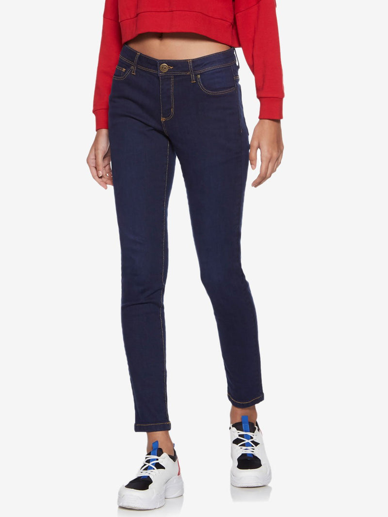 Nuon Dark Blue Stretch Cotton Jeans