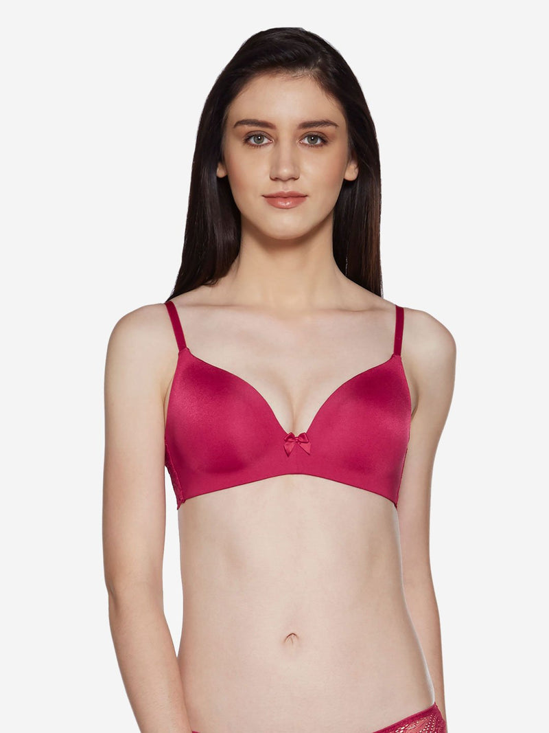 Wunderlove Dark Red Non-Wired Bra