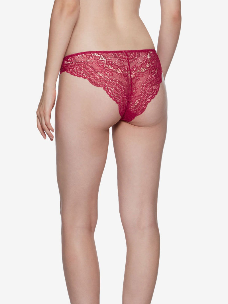 Wunderlove Dark Red Sunshine Brazilian Briefs
