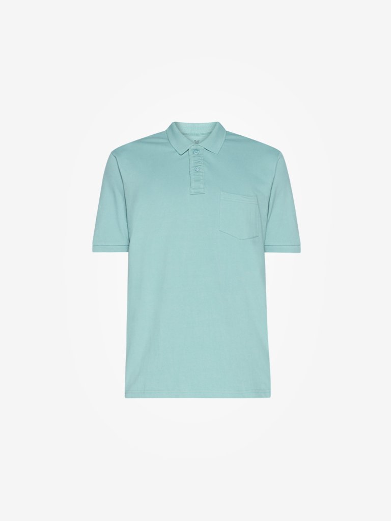 WES Casuals Mint Relaxed Fit Polo T-Shirt