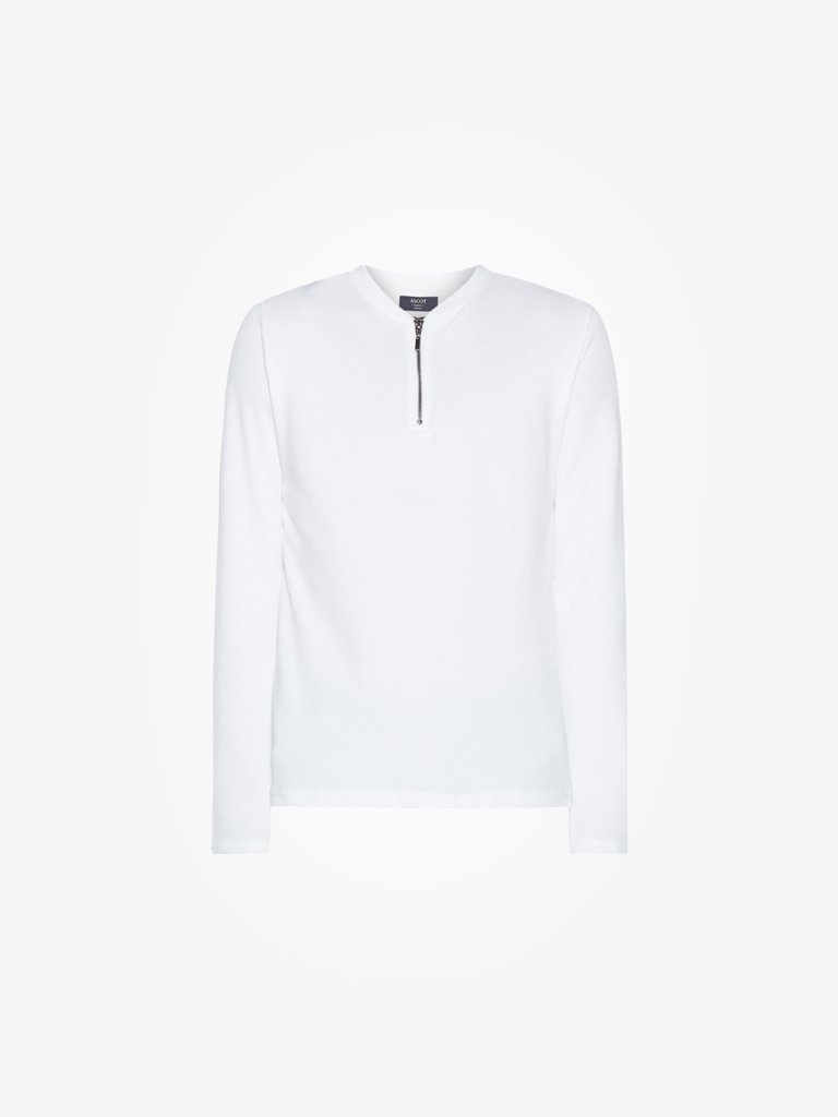 Ascot White Slim-Fit T-Shirt