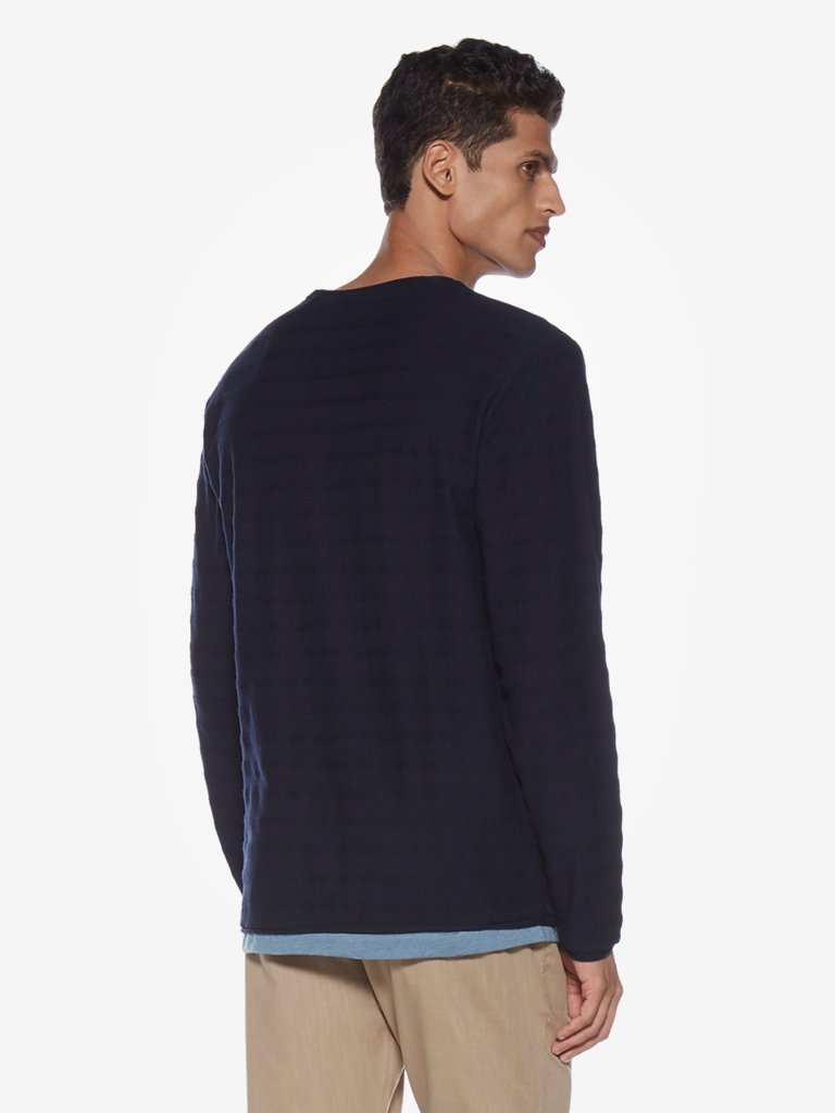 ETA Navy Slim Fit T-Shirt