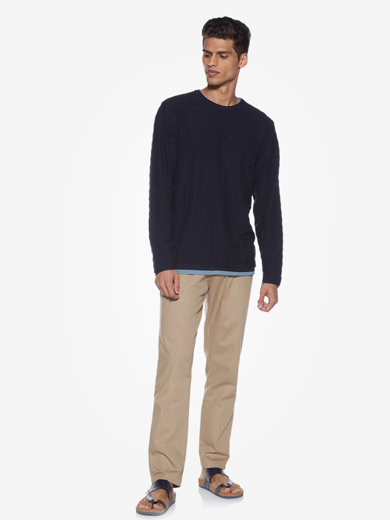 ETA Navy Slim Fit T-Shirt