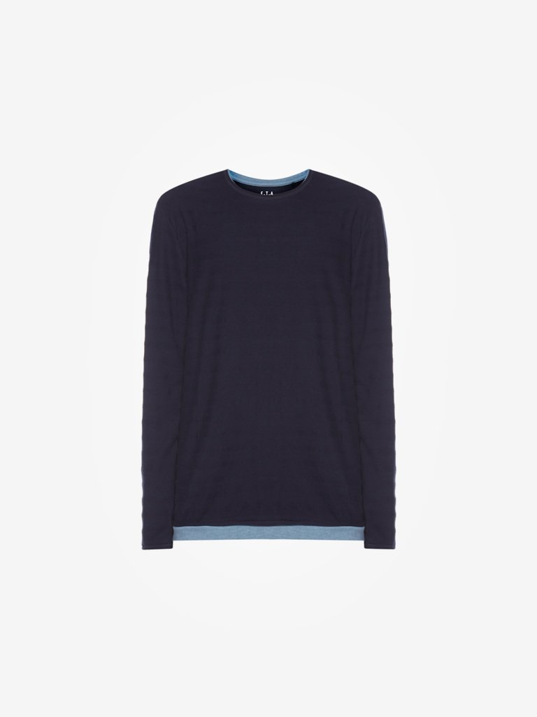ETA Navy Slim Fit T-Shirt