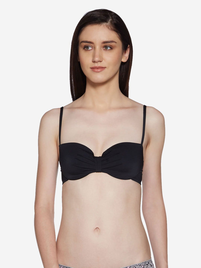 Wunderlove Black Padded Bandeau Bra