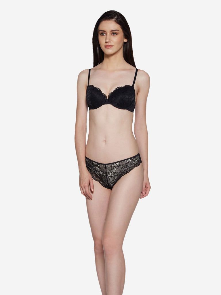Wunderlove Black Underwired Sunshine Bra