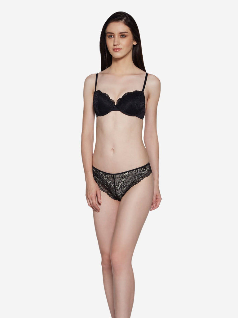 Wunderlove Black Sunshine Brazilian Briefs