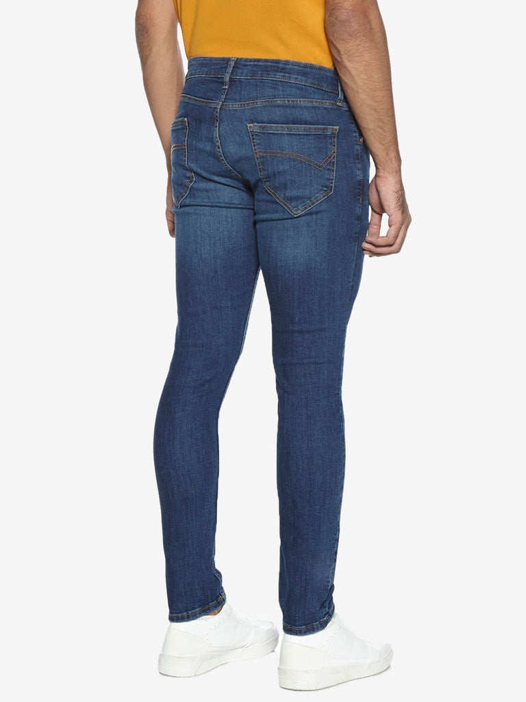 Nuon Nuo Flex Blue Skinny Fit Rocker Jeans