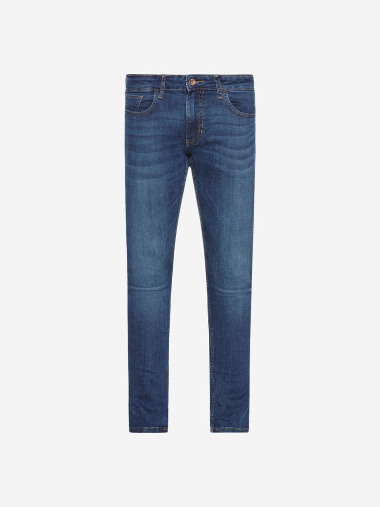 Nuon Nuo Flex Blue Skinny Fit Rocker Jeans