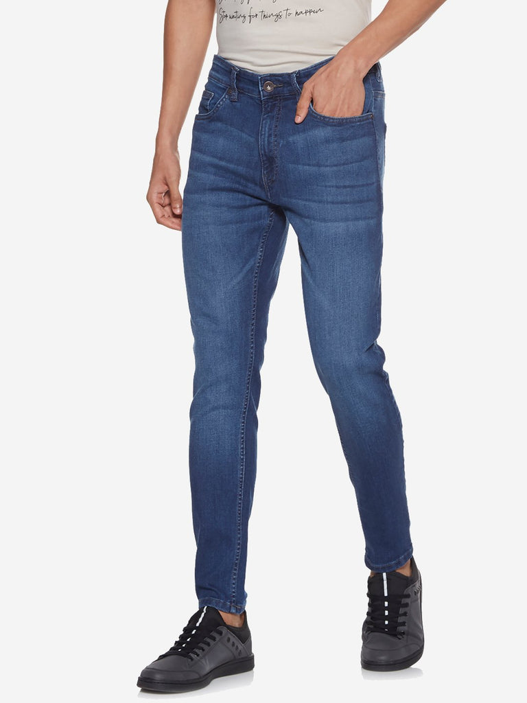 Nuon Blue Carrot Fit Cropped Rodeo Jeans