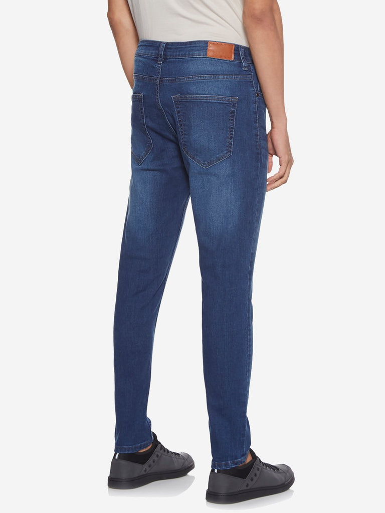 Nuon Blue Carrot Fit Cropped Rodeo Jeans
