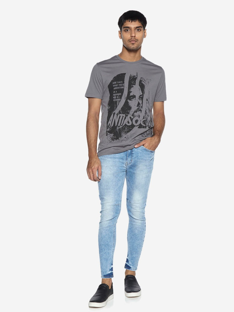 Nuon Nuo Flex Light Blue Carrot Fit Rodeo Jeans