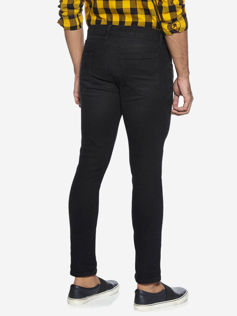 Nuon Nuo Flex Black Skinny Fit Rocker Jeans